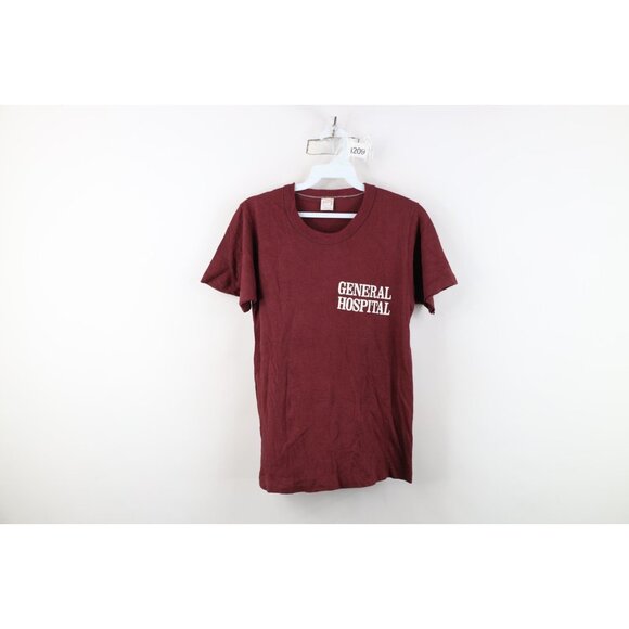 Vintage 60s 70s Womens Medium Faded Spell Out General Hospital Show T-Shirt USA - Picture 1 of 14